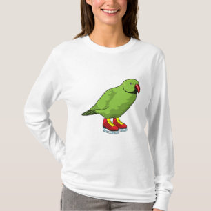 パロットアットアイススケートで滑るとアイススケート Tシャツ
