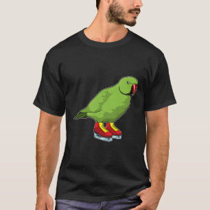 パロットアットアイススケートで滑るとアイススケート Tシャツ