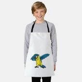 パロットアットヒップホップダンスダブ エプロン (着用した状態)