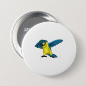 パロットアットヒップホップダンスダブ 缶バッジ (正面&裏面)