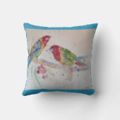 パロットアートウォーター絵画カラーズクッションアクアティール(緑がかった色) クッション (裏面)