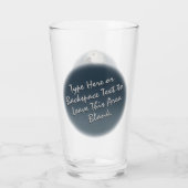 パロットアートガラスアフリカ灰色ガラスのパーソナライズ タンブラーグラス (裏面)