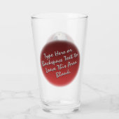 パロットアートガラスアフリカ灰色ガラスのパーソナライズ タンブラーグラス (裏面)