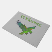 パロットウェルカム ドアマット (アングル)