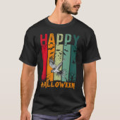 パロットガールズボーイズレトロスタイルハロウィーンディナーP Tシャツ (正面)