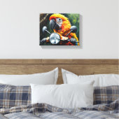 パロットキャンバスアート キャンバスプリント (インサイチュ (寝室))