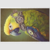 パロットスチームパンク3デクページ紙 薄葉紙 (正面)