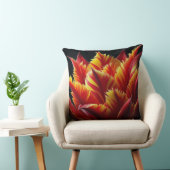 パロットチューリップフローラ赤と黄 クッション (椅子)