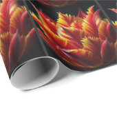 パロットチューリップフローラ赤と黄 ラッピングペーパー (ロールコーナー)