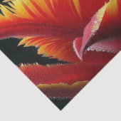 パロットチューリップフローラ赤と黄 薄葉紙 (詳細)