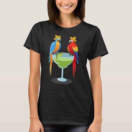 パロットチンコデマヨ飲むテキーラMexican Fie Tシャツ (正面)