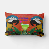 パロットティキバー装飾用クッション ランバークッション (裏面)