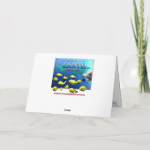 パロットパシフィックブルーバードのグリーティングカード カード (裏面)