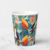 パロットパラダイス紙ナプキンス 紙コップ (左)