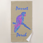パロットパーチ ビーチタオル (正面)