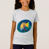 パロットフィッシュの水中写真 - 写真デザイン | Tシャツ (正面)