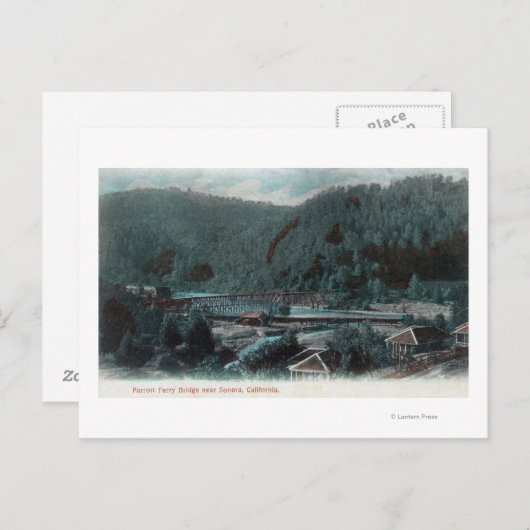 パロットフェリー橋ソノラの空中表示, CA ポストカード (正面/裏面)