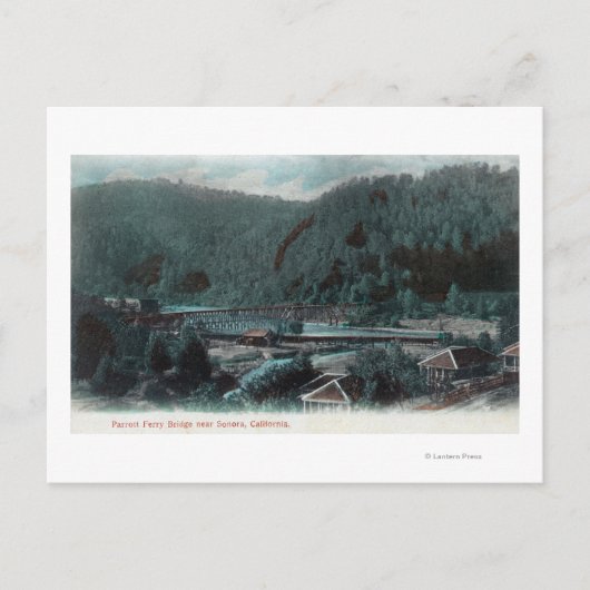 パロットフェリー橋ソノラの空中表示, CA ポストカード (正面)