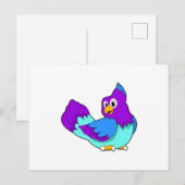 パロットブルー ポストカード (正面/裏面)