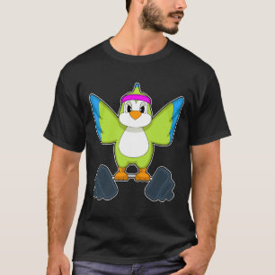 パロットボディビルディングダンベル Tシャツ