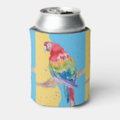 パロットマコーブルーバード誕生日ボーイズメンズ名 缶クーラー (缶裏面)