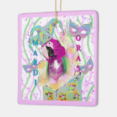 パロット セラミックオーナメント (左)