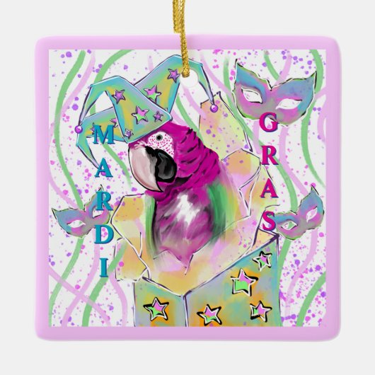 パロット セラミックオーナメント (正面)