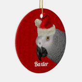パロッパーソナライズされたト・クリスマス セラミックオーナメント (右)