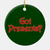 パロッパーソナライズされたト・クリスマス セラミックオーナメント (裏面)