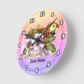 パロッリラックスト ラウンド壁時計 (傾斜)