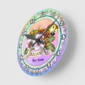 パロッリラックスト ラウンド壁時計 (傾斜)