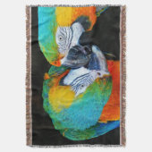 パロッ最高のト- friends スローブランケット (正面縦)