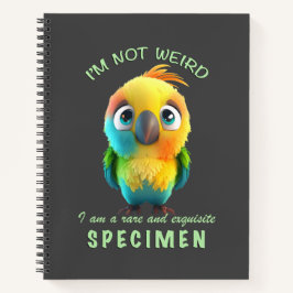 パロッ私は珍し風変わりい絶品かわいいおもしろい ノートブック