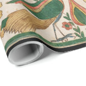 パロツアンドピーコックスヴィンテージアートラッピング紙 ラッピングペーパー (ロールコーナー)