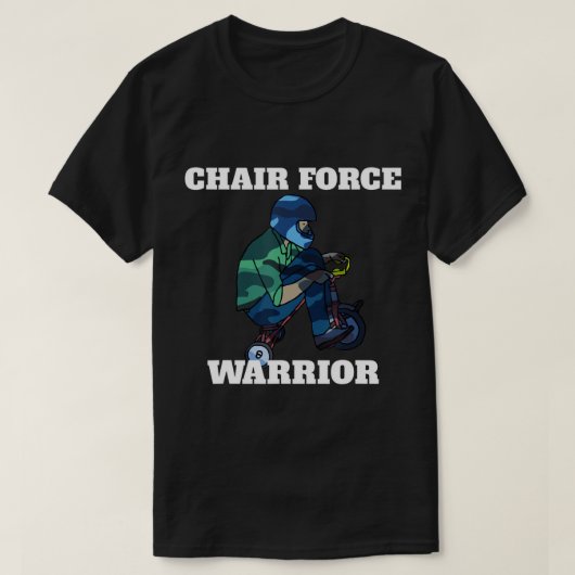 パロディおもしろい軍隊チェアフォース1Tシャツ Tシャツ (デザイン正面)