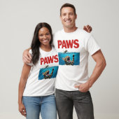 パロディTシャツ ジョーズ 猫の前足 Tシャツ (ユニセックス)