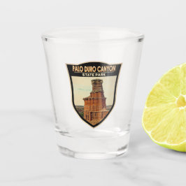 パロドゥロキャニオン州パークテキサス州アート ショットグラス