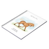 パロパーソナライズされたミノの馬/ポニーオーナーズジャーナル ノートブック (左側)