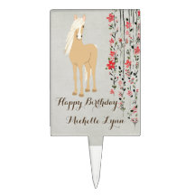 パロパーソナライズされたミノポニーフラワーズホース誕生日