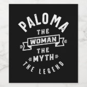 パロマ名パーソナライズされた誕生日ギフト ワインラベル (シングルラベル)