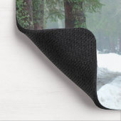 パロミノの木馬（冬は松の木） マウスパッド (コーナー)