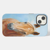 パロミノの馬の愛好家のためのiPhone / iPadケース iPhoneケース (裏面横)