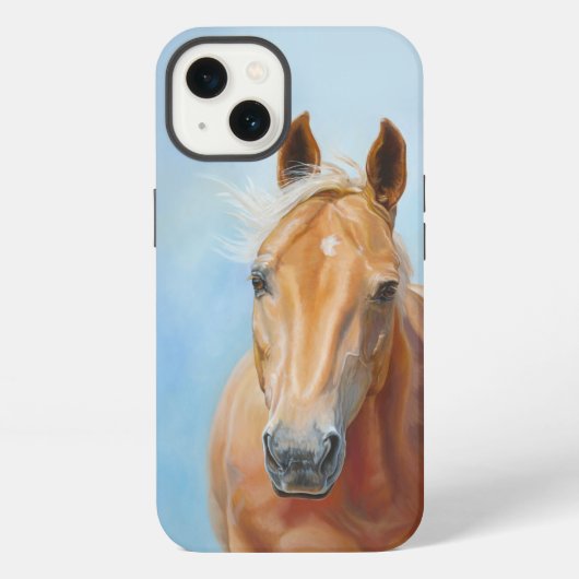 パロミノの馬の愛好家のためのiPhone / iPadケース iPhoneケース (裏面)