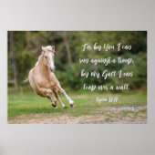 パロミノの馬の聖なる書物、 経典走が群れに対して ポスター (正面)