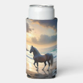 パロミノの馬はビーチに スリム缶クーラー (Seltzer正面)