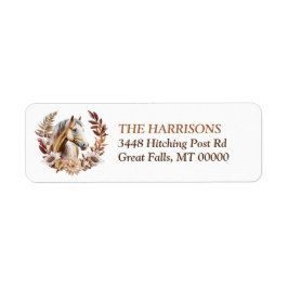 パロミノクォーターホースオータムリース ラベル