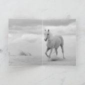 パロミノスタリオンインザダンズホースグリーティングカード カード (内部)