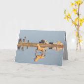 パロミノスタリオンリープスホースグリーティングカード カード (黄色い花)