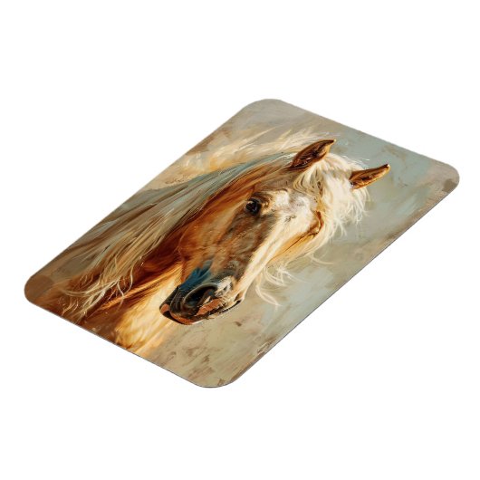 パロミノホースポートレートフレキシブル マグネット (左側)