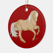 パロミノホース セラミックオーナメント (左)